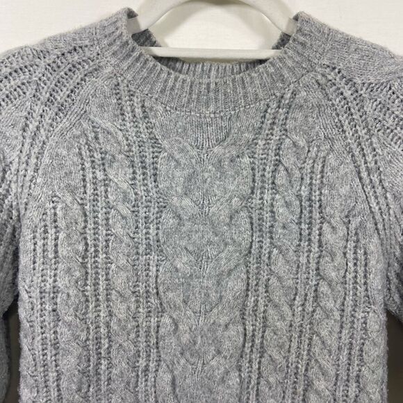 Rachel Zoe Grey Chunky Knitted Sweater Pullover - Picture 8 of 8